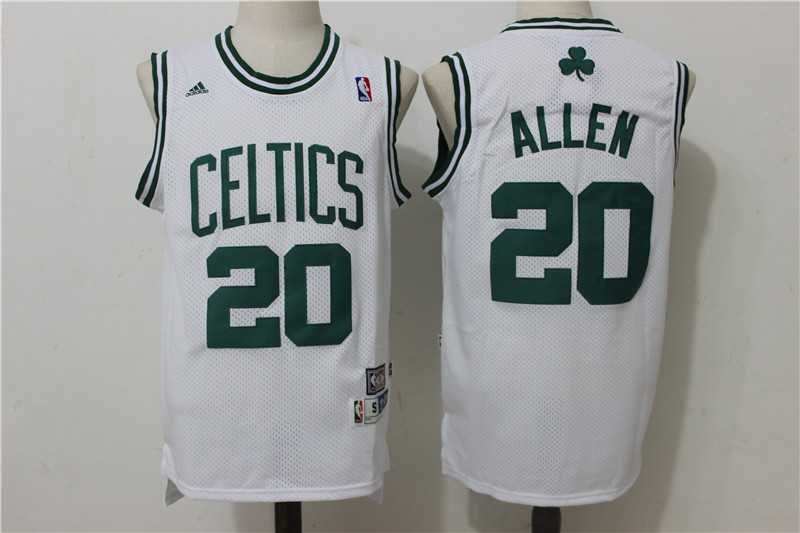 Boston Celtics #20 Ray Allen White Hardwood Classics Swingman Stitched Jersey,We sell and wholesale Boston Celtics #20 Ray Allen White Hardwood Classics Swingman Stitched Jersey on line form chian!